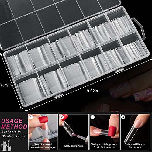 Sharp Square Acrylic Nail Design 24 Piece Set for Effortless Manicures - Image 3