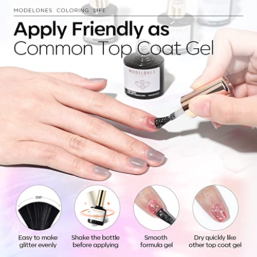 15ml Shimmer Nail Polish Top Coat for Long-Lasting Shine and Protection - Image 7