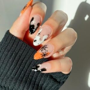 **Short Natural Look Acrylic Nails Thin Design Easy Application 24 Count**