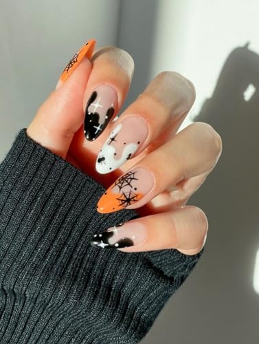 **Short Natural Look Acrylic Nails Thin Design Easy Application 24 Count**