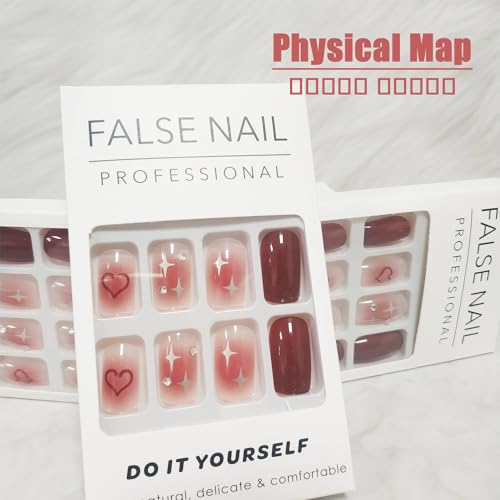Short coffin-shaped acrylic nails. - Image 3