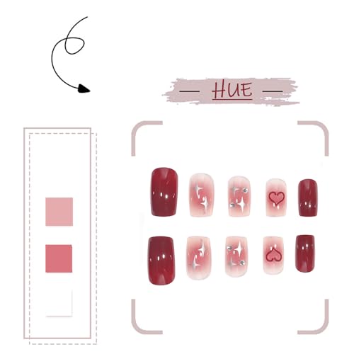 Short coffin-shaped acrylic nails. - Image 2