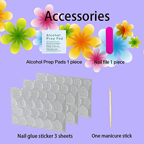 Short Gel Acrylic Nails Set, 24 Nails, Instant Manicure, Durable Wear, Chic Style - Image 6
