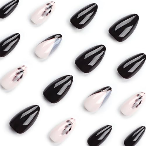 Short Gel Stick-On Nails 24 Piece Set Easy Application Stylish Finish - Image 4