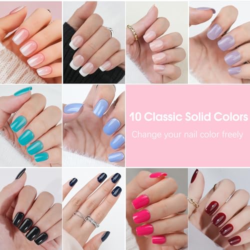 Short Natural Acrylic Nails - 24 Pieces, Durable and Easy to Apply - Image 3