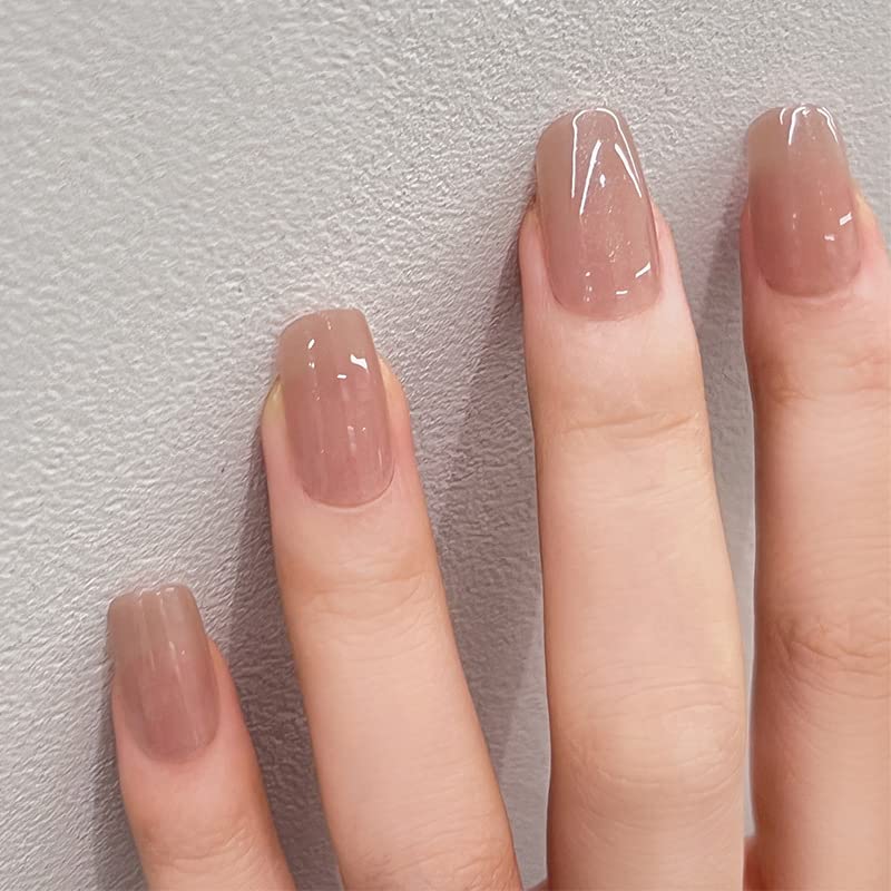 Short Square Skinny Acrylic Nails