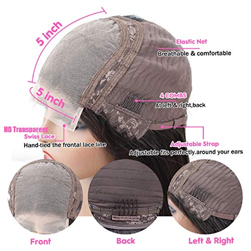 13x4 Transparent Full Lace Virgin Human Hair Wig for Natural Look - Image 5
