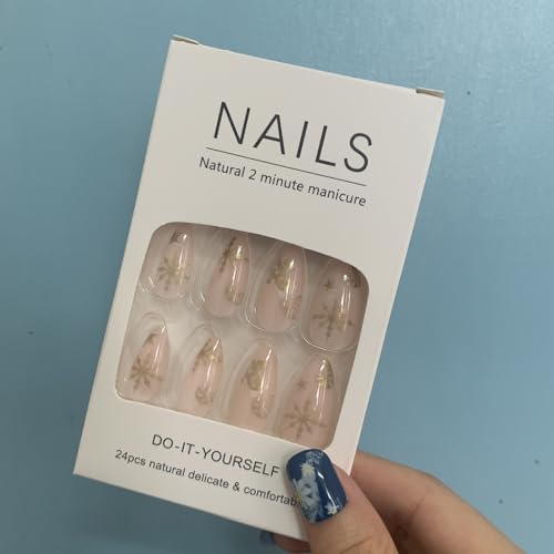 24 Piece Snowflake Stick-On Nail Art for Easy Winter Nail Designs - Image 5