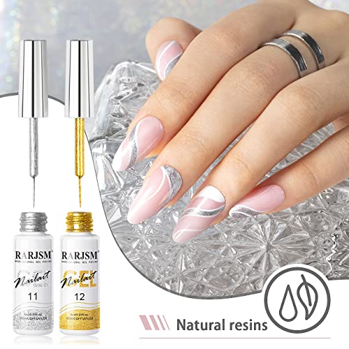 Sparkly New Year Festive Gel Nail Art Kit - 10ml Capacity for Stunning Nails - Image 3
