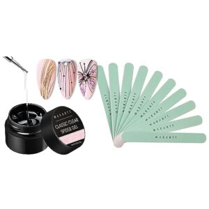 Creative Spider Web Designs Gel Nail Polish Set - 6 Vibrant Colors
