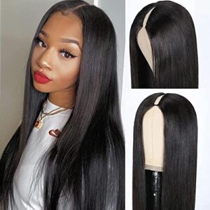 Split Color Human Hair Wig