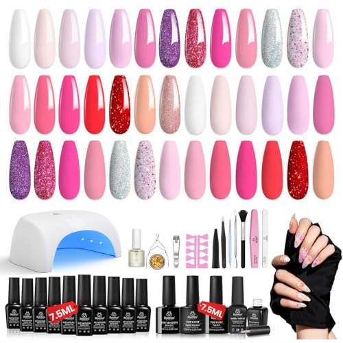 Vibrant Spring Gel Nail Colors & Designs Set for Creative Nail Art