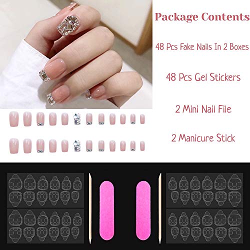Squoval Acrylic Nails Long - Image 2