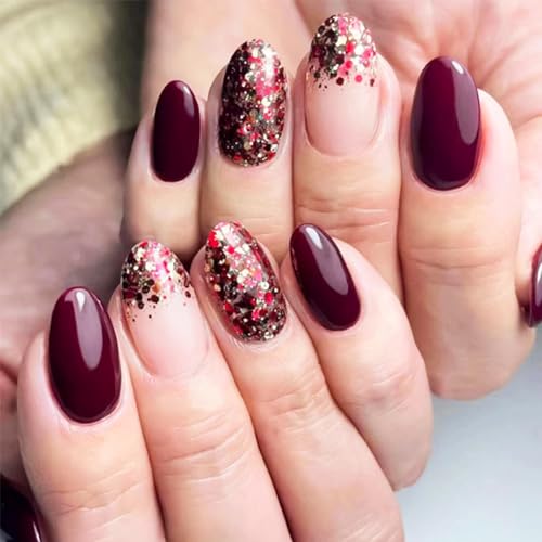 Stick On Nails Red