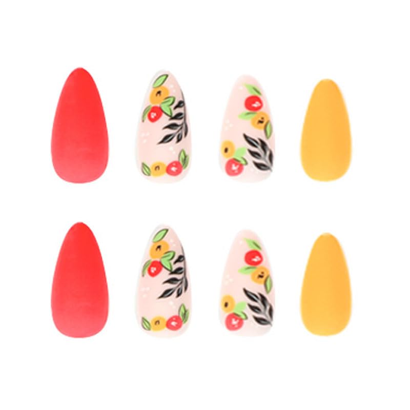 Chic Short Acrylic Nails Set, Easy Application, Natural Look, Pack of 24 - Image 3