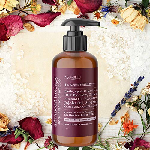 Sulfate and Paraben Free Blue Shampoo for Color-Treated Hair 12 oz Bottle - Image 4
