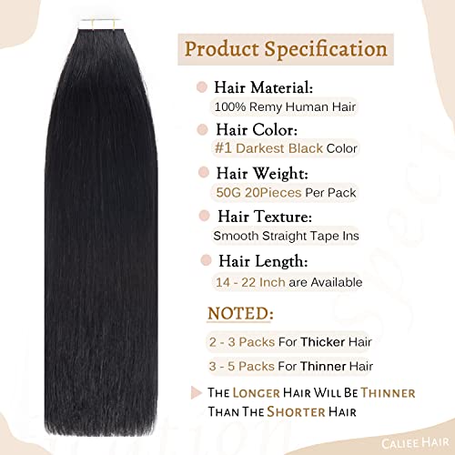 Seamless Tape In Hair Extensions 20 Inch 100% Real Human Hair for Natural Look - Image 2