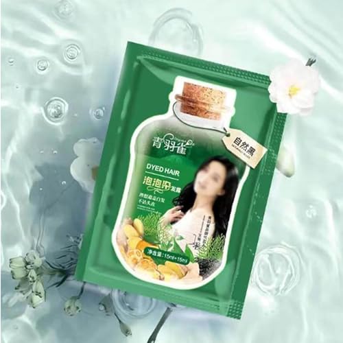 Tikieta Hair Dye, Tikieta Plant Hair Dye Shampoo, Plant Bubble Hair Dye Shampoo,Plant Extract Bubble Hair Color Shampoo, Natural Plant Hair Dye And Hair Care 2 In 1 (Chestnut Brown) - Image 7