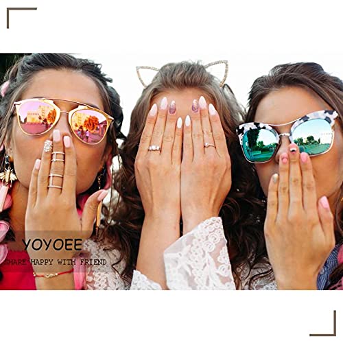 24-Piece Trendy Short Acrylic Nails for Stylish Chic Manicures - Image 5