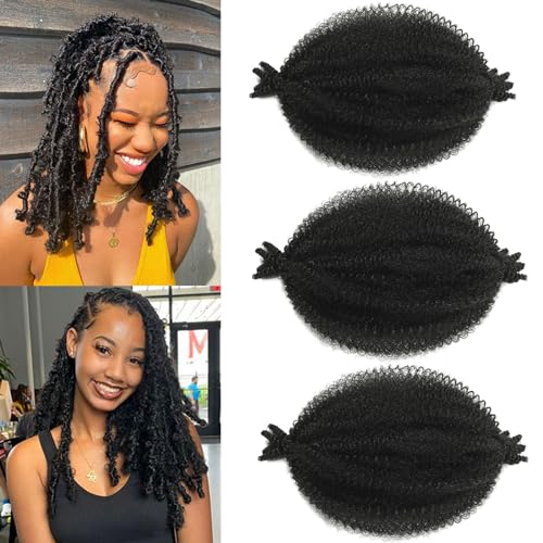 Twist human hair for stylish look.
