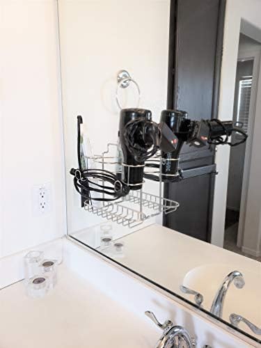 Under-Cabinet Blow Dryer Holder for Easy Storage and Space-Saving Organization - Image 4