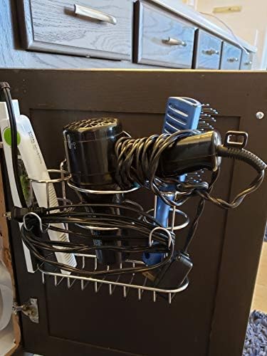 Under-Cabinet Blow Dryer Holder for Easy Storage and Space-Saving Organization - Image 5