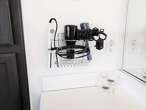 Under-Cabinet Blow Dryer Holder for Easy Storage and Space-Saving Organization - Image 6