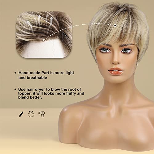Upart Human Hair Wig for Women, Natural Look, Soft, Comfortable, Adjustable Size - Image 3