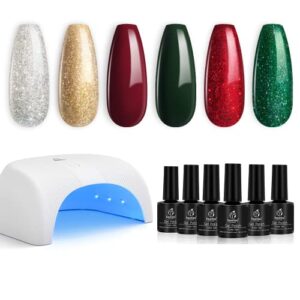 UV Nail Lamp & Gel Polish Set