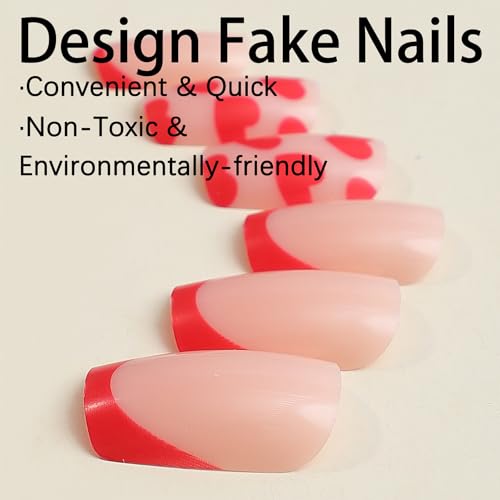 Valentine's Day Themed Acrylic Nails - Image 7