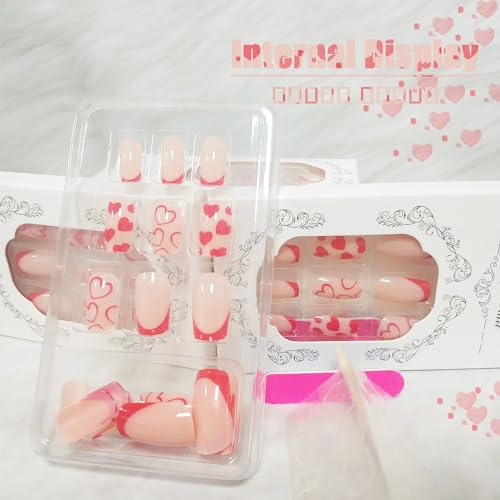 Valentine's Day Themed Acrylic Nails - Image 4