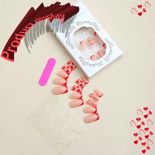 Valentine's Day Themed Acrylic Nails - Image 8