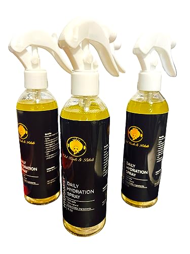 Vital Roots & Petals - HydraMist Daily Hydration Spray, hair spray, rose water hair spray, hair follicle strengthening, shiny hair product, hair texture improvement, antioxidant hair care - Image 2