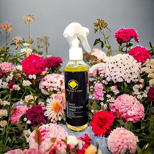 Vital Roots & Petals - HydraMist Daily Hydration Spray, hair spray, rose water hair spray, hair follicle strengthening, shiny hair product, hair texture improvement, antioxidant hair care - Image 4