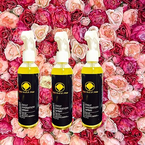 Vital Roots & Petals - HydraMist Daily Hydration Spray, hair spray, rose water hair spray, hair follicle strengthening, shiny hair product, hair texture improvement, antioxidant hair care - Image 5