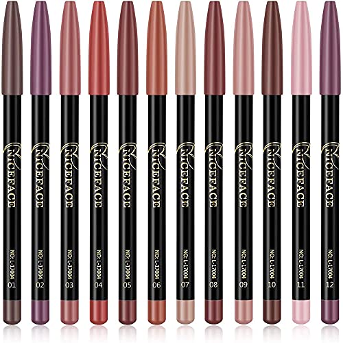 Waterproof Lip Liner Pencil Set 12 Vibrant Long-lasting Colors for All-day Wear - Image 5
