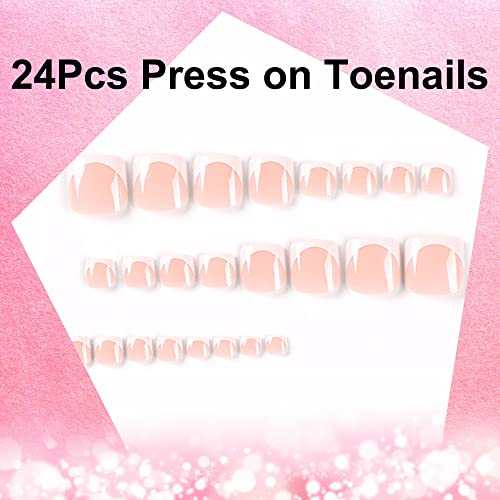 White Acrylic Nails And Toes - Image 5