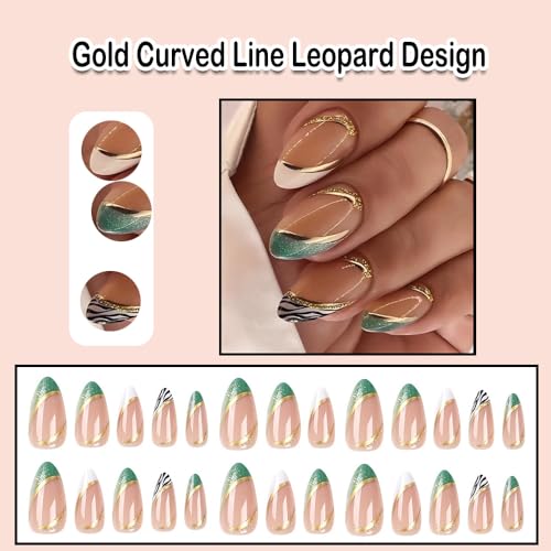 White almond acrylic nails, short length. - Image 2