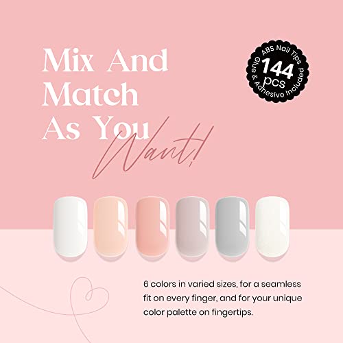 White And Grey Acrylic Nails - Image 4