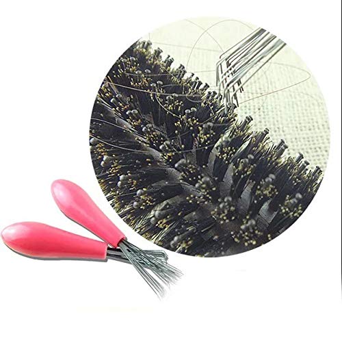 Gentle White Fuzz Hair Brush for Daily Care - Easy Cleaning, Standard Size - Image 2