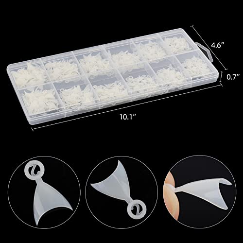 Creative Acrylic Nail Art Wide Tip Stencils, Set of 12 Styles - Image 6