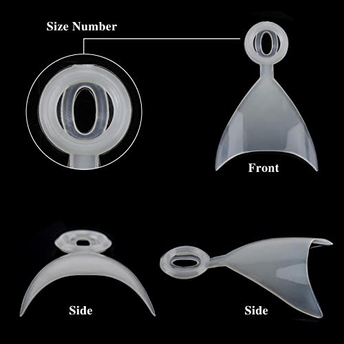 Creative Acrylic Nail Art Wide Tip Stencils, Set of 12 Styles - Image 5