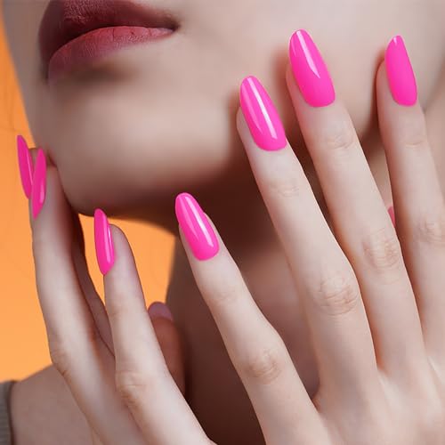 WOKOTO 20 Pcs Hotpink Semi Cured Gel Nail Strips With Nail File & Wooden Stick Nail Polish Strips Gel Nail Stickers Full Nail Wraps For Women Girls Long Lasting Stick On Real Nail Polish Stickers - Image 7
