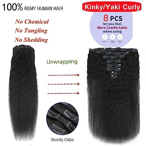 Yaki Clip In Human Hair Extension - Image 5