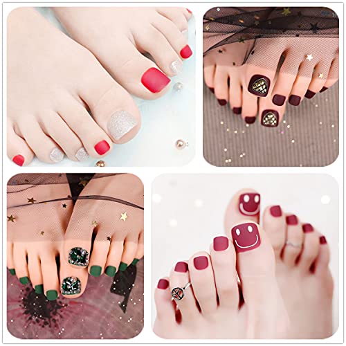 Yellow toenails result from wearing nail polish. - Image 3