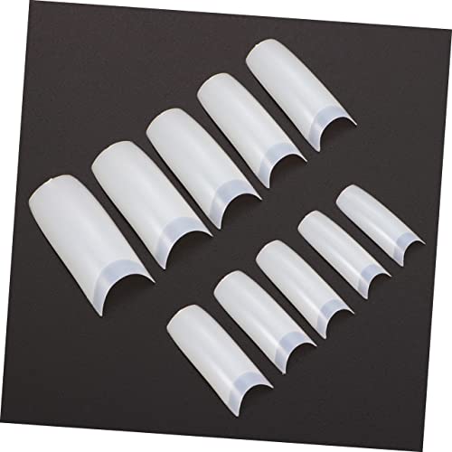 1 Box 500pcs Nail Kits Professional Acrylic with Everything Tips for Nails Full Fake Nails Flake Nails Coffin Nails Manicure Accessories Natural False Flake Nail Tips Gel Girl - Image 7