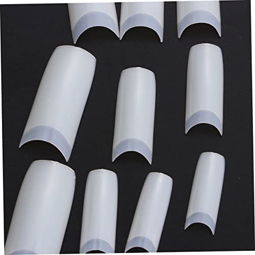 1 Box 500pcs Nail Kits Professional Acrylic with Everything Tips for Nails Full Fake Nails Flake Nails Coffin Nails Manicure Accessories Natural False Flake Nail Tips Gel Girl - Image 5