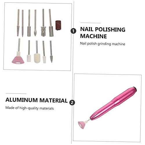 Electric Nail File and Polisher Gel Manicure Kit with 1 Aluminum Grinder Tool Set - Image 7