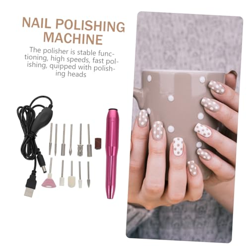 Electric Nail File and Polisher Gel Manicure Kit with 1 Aluminum Grinder Tool Set - Image 9