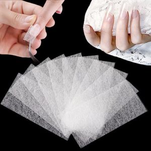 100 Pcs White Fiberglass Nail Extension Kit for DIY Artificial Nail Art